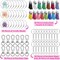 Acrylic Keychain Blanks, 150pcs Clear Blank Keychains Kit Including Acrylic Blanks, Keychain Tassels, Keychain Clips, Key Chain Rings and Jump Rings for Crafting Vinyl Projects DIY Supplies